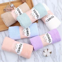 35x75cm microfiber towel household bathroom face towel solid color quick dry hair towel womens hand towel absorbent face towel