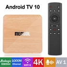 ТВ-приставка MECOOL KM6, Amlogic S905X4 AV1, Android 10,0, 5G, Wi-Fi, 6, 4K HD, 4 + 64 ГБ, 1000 Мбитс, LAN BT5.0