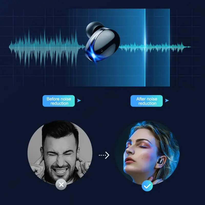 Беспроводные Bluetooth-наушники стерео Hi-Fi наушники Стильная гарнитура с дисплеем