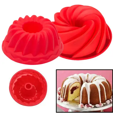 Силиконовые формы для выпечки, форма для пирога, Европейский класс, рифленые круглые, хлебный пирог, цветочная форма для пирога, лотки «сдел...