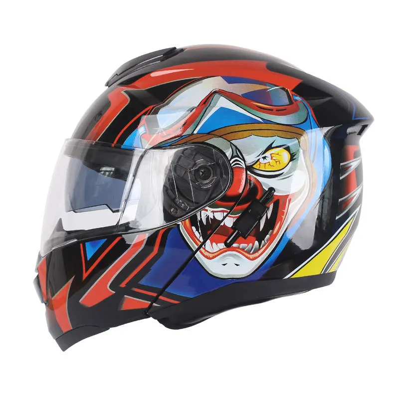 

2021 motorbike Flip Up Helmet DOT casco casque moto motocross Motorcycle Helmet With Inner Sun Visor Helmets for man kask L XL