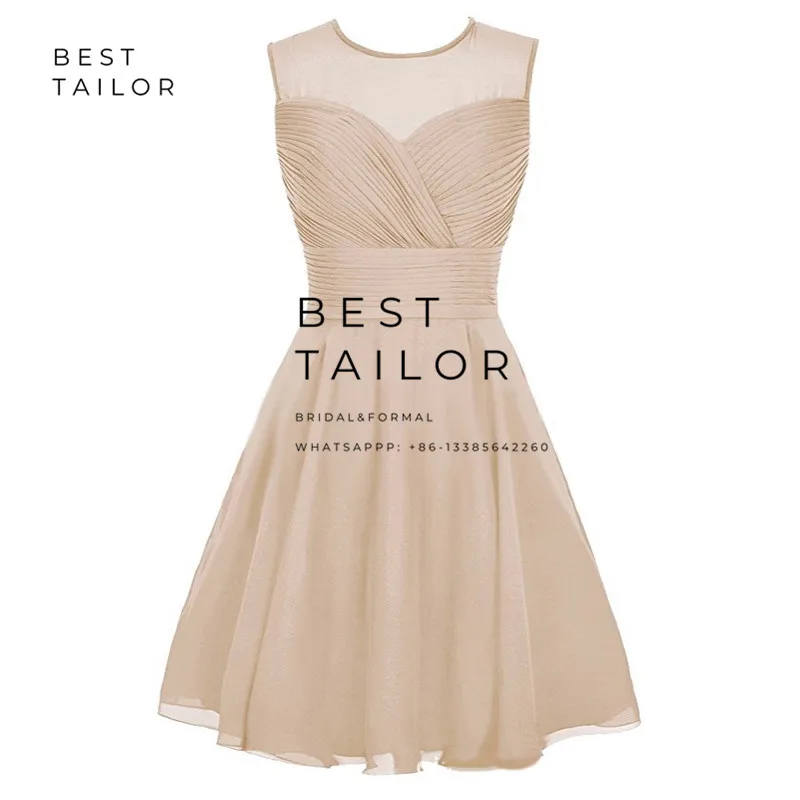 Женское шифоновое платье с круглым вырезом сиреневое простое для выпускного