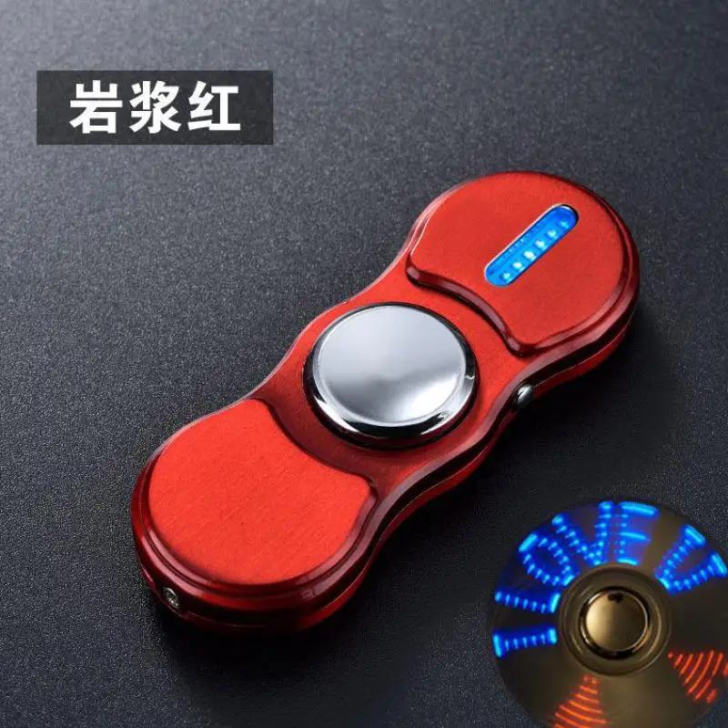 Usb зажигалка с пальцевым наконечником Гироскопическая заряжающая креативная