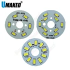 Светодиодная печатная плата 3 Вт, 5 Вт с установленсветодиодный кристаллами smd5730, светодиодный источник светильник со средним отверстием 10 мм для подвесного светильника, хрустальной лампы и т. д.