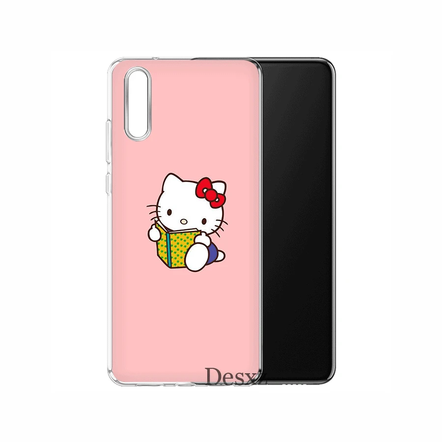 Мобильный чехол для телефона из термополиуретана для huawei P30 P20 P10 P8 P9 Lite рro huawei P Smart Z Plus чехол Hello Cat Чехол Kitty