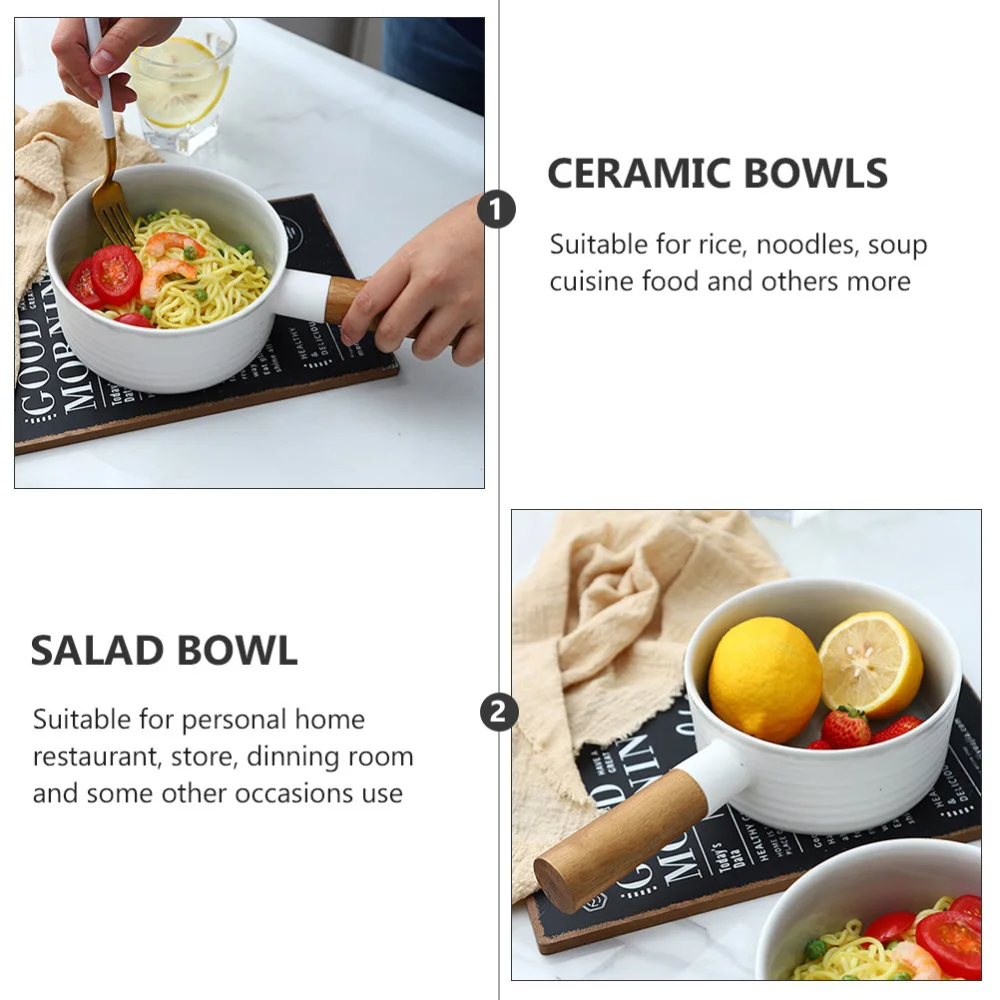 

1pc Ceramic Bowl Japanese Style Instant Noodle Bowl Tableware Noodle Bowl