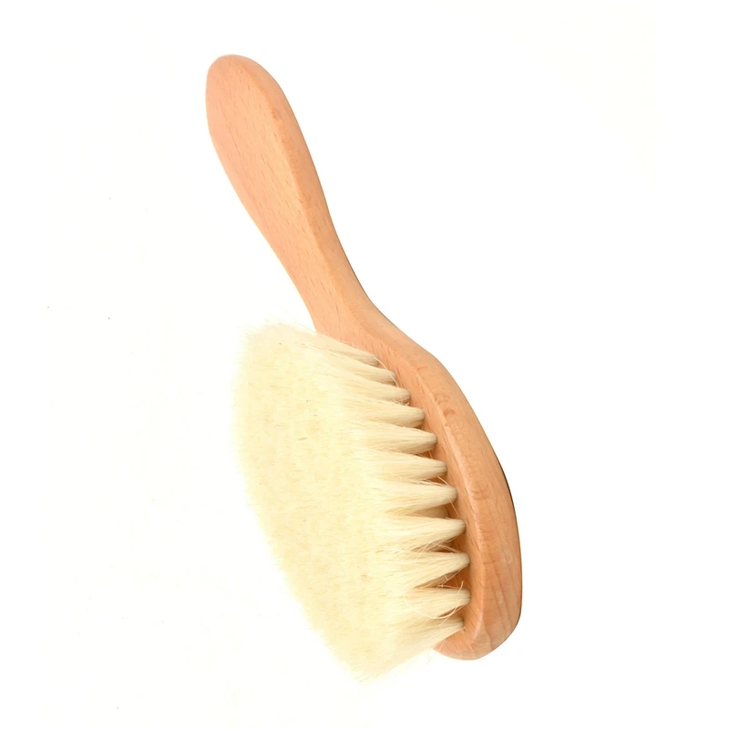 Качественная Деревянная Детская щетка для волос новорожденных и детей ясельного