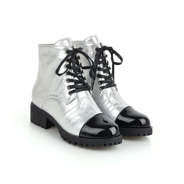 Женские ботинки больших размеров 9 10 12 женская обувь женские с круглым носком и