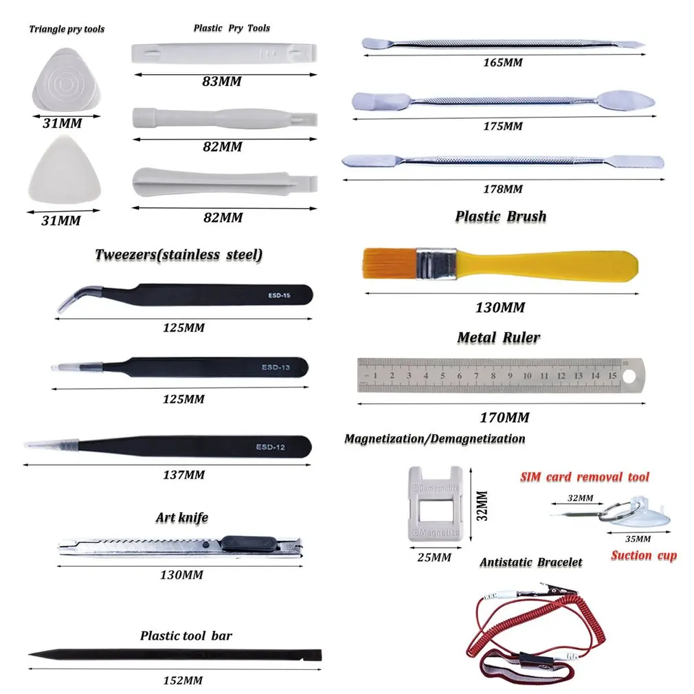 

Multi-purpose 60 in 1 Screwdriver Set for Mobile Phone Repair Disassemble Part Replacement Tools Suit