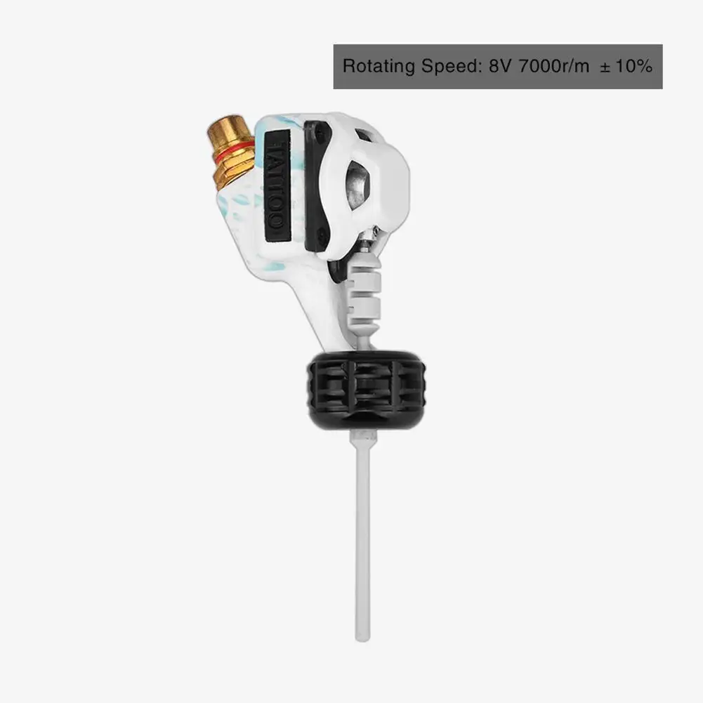 

White Pattern Rotary Tattoo Permanent Makeup Pen Machine Aluminum Tattoo Rotary Pen Swiss Motor Gun Kits Supply For Artists