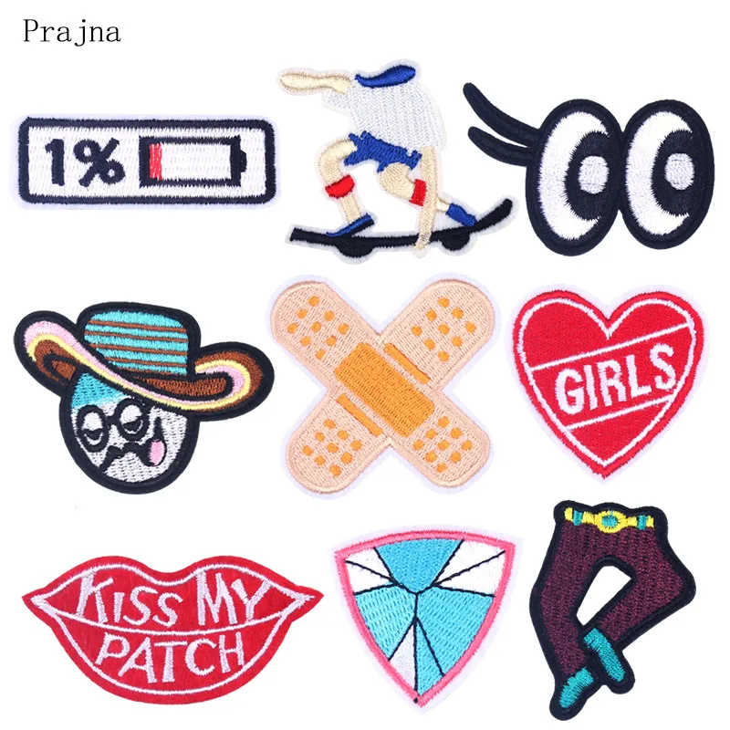 DIY Мощность Дисплей с нашивкой со звездой вышитая нашивка на одежду Утюг патчи