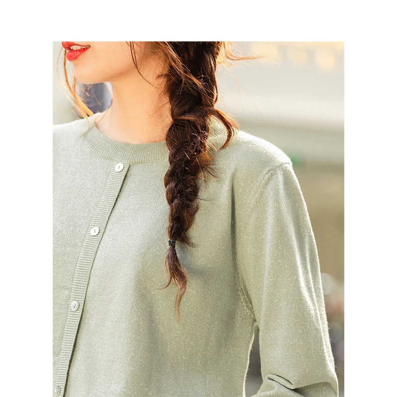 Инман Зима Новое прибытие литературный сплошной цвет круглый воротник