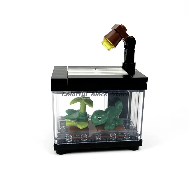 Строительные блоки MOC одинарная двойная деталь двухъярусная клетка для выставки