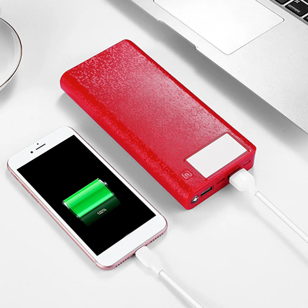 Портативный 8х аккумулятор двойной USB чехол стабильное хранение твердая быстрая