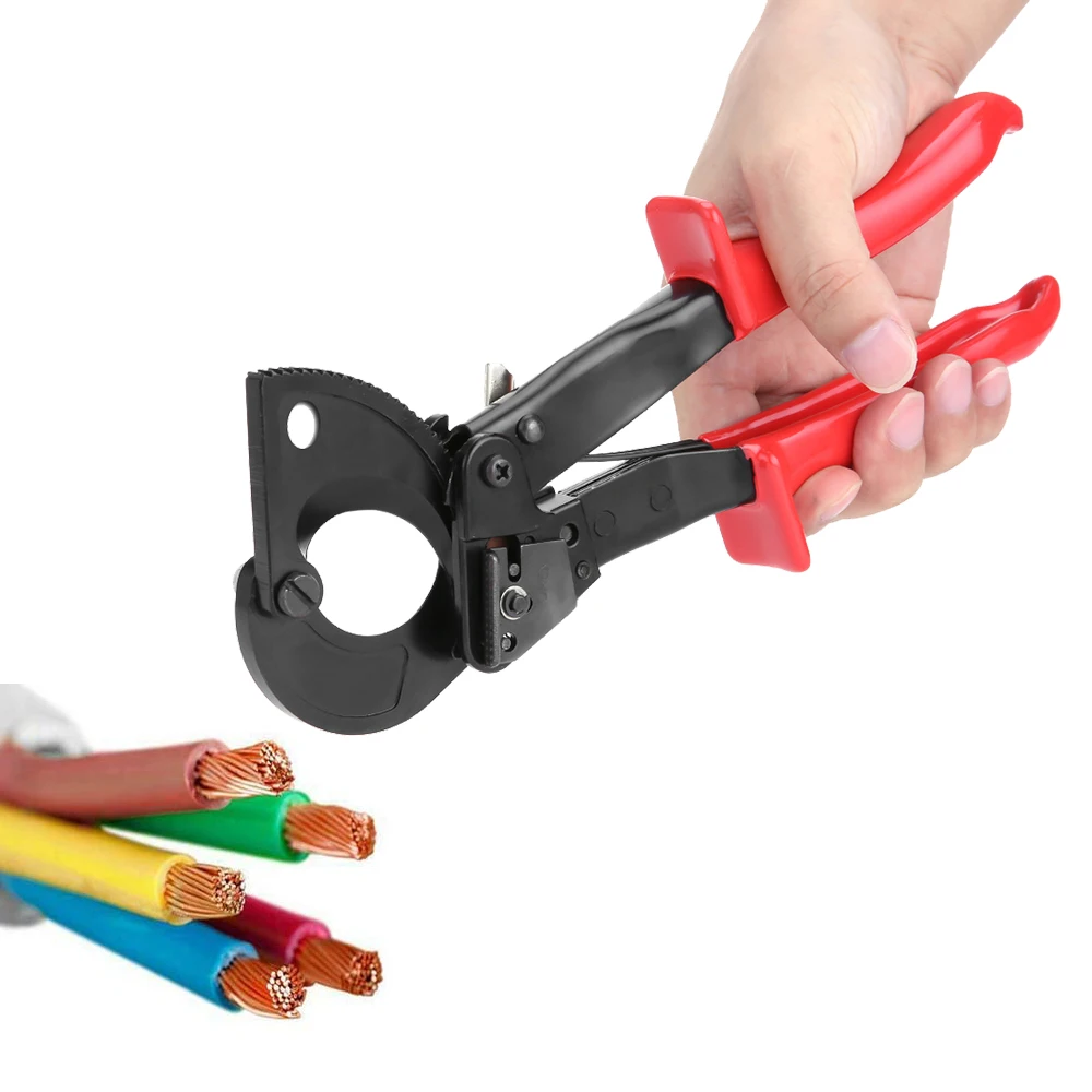 

Профессиональный сверхмощный храповый резак для проводов 240 мм² ручной инструмент для резки медных и алюминиевых кабелей