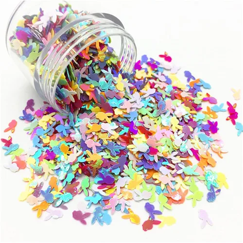 AB mix color 5 мм Кролик Форма ПВХ свободные блестки пайетки для дизайна ногтей маникюр ремесла DIY шитье свадебные конфетти украшения 10 г - Цвет: AB mix color