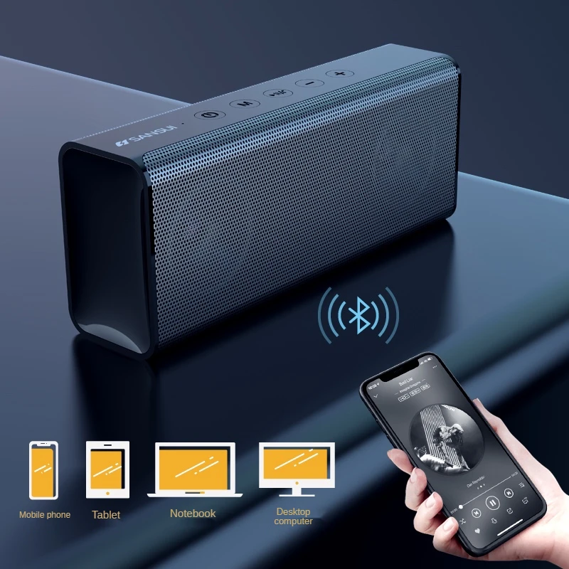 Sansui T28 wireless Bluetooth speaker 3d surround large volume portable outdoor mini home extra bass computer car |