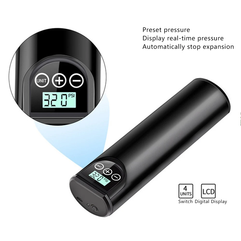 comprar 150 Psi Recarregável Bicicleta Bomba De Ar Inflator Pneu Elétrico Sem Fio Portátil Compressor De Ar Bomba Pneu Carro Inteligente Para Bolas Bicicleta