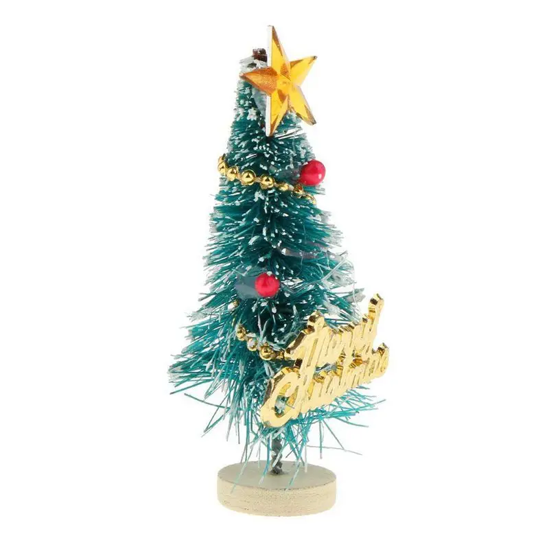 1: 12 миниатюрная Рождественская елка для кукольного домика с надписью Merry Christmas