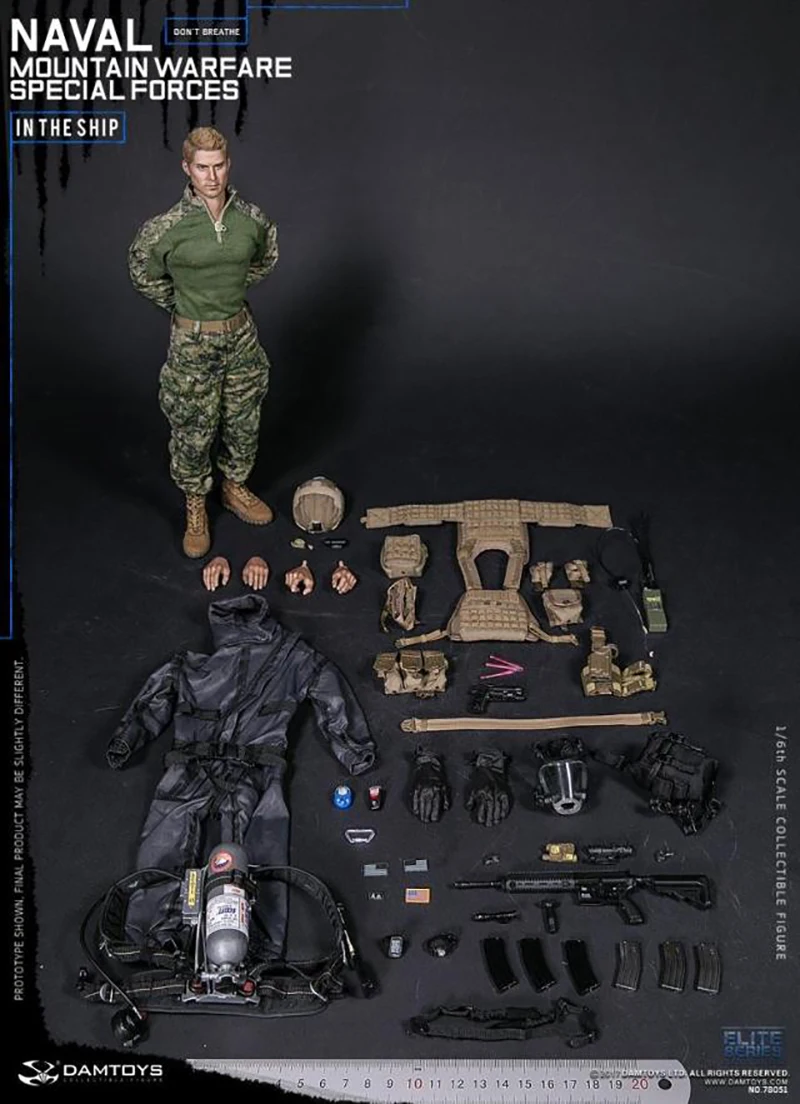 

In Stock DAMTOYS 1/6 Scale Doomsday Lone Ship Naval Mountain Combat Special Forces DAM78051 12" Action Figure Soldier Full Set