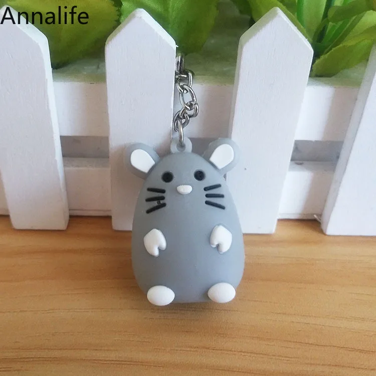 Новинка 2019 милые Брелоки для ключей в виде жирной крысы брелоки мужчин и женщин
