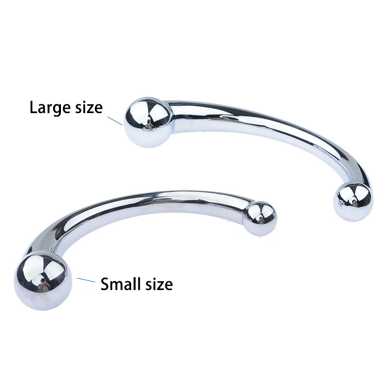 Двойной конец из нержавеющей стали анальный фаллоимитатор Анальная пробка G spot