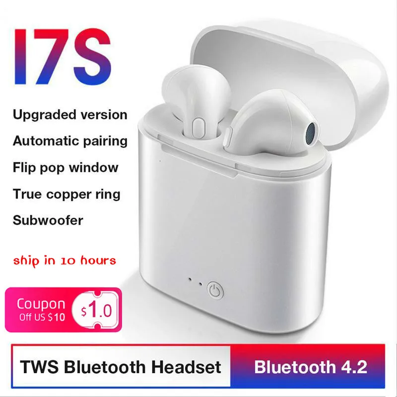 Качественные Заводские продажи I7s Tws беспроводные Bluetooth наушники 4 2 с зарядным