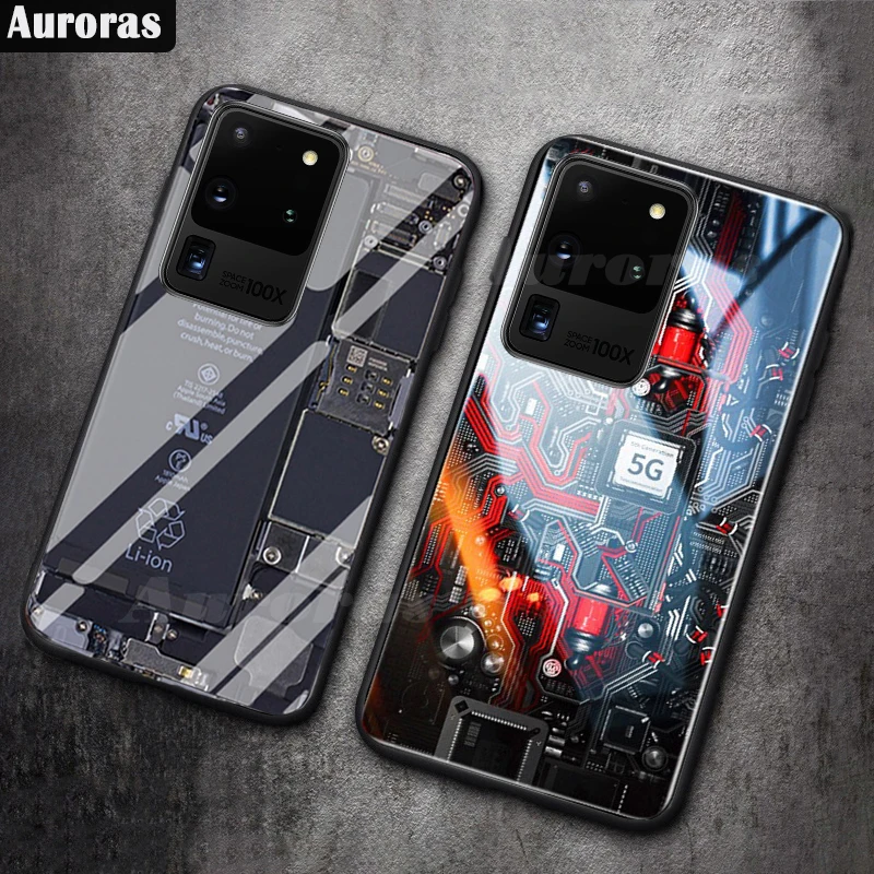 Защитный чехол Auroras из закаленного стекла для Samsung Galaxy S20 Plus|Бамперы| |