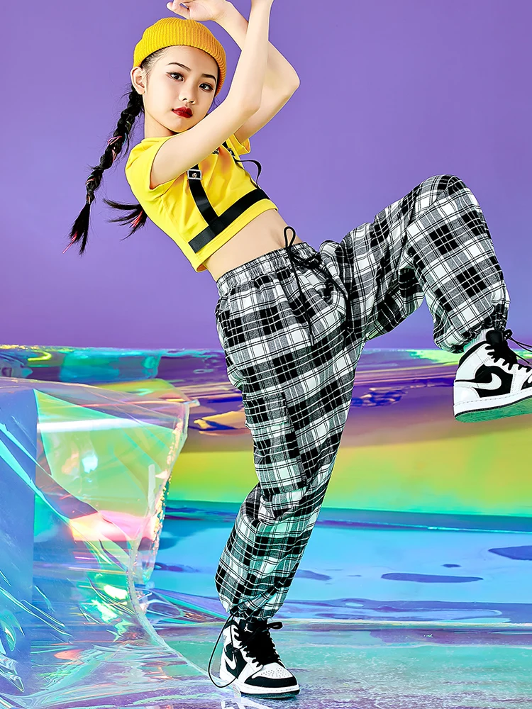 

Children's Jazz Dance Costumes Children's Day Girls' Loose Hip Hop Hip-hop Suits Models Catwalk Shows Outfits and Practice