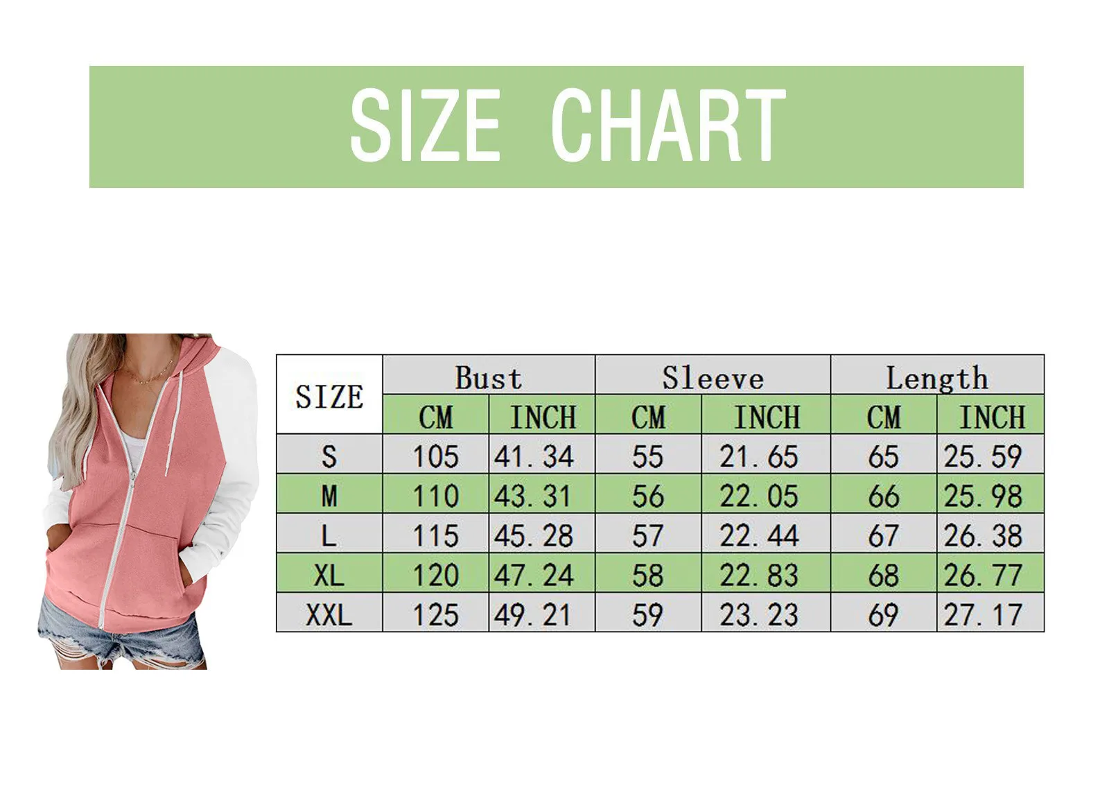 

2021 Contrast Hoodies Women's Sweatshirts Coat Pocket Jacket Harajuku Clothing Femme Spring Autumn Hooded Zipper Streetwear Tops