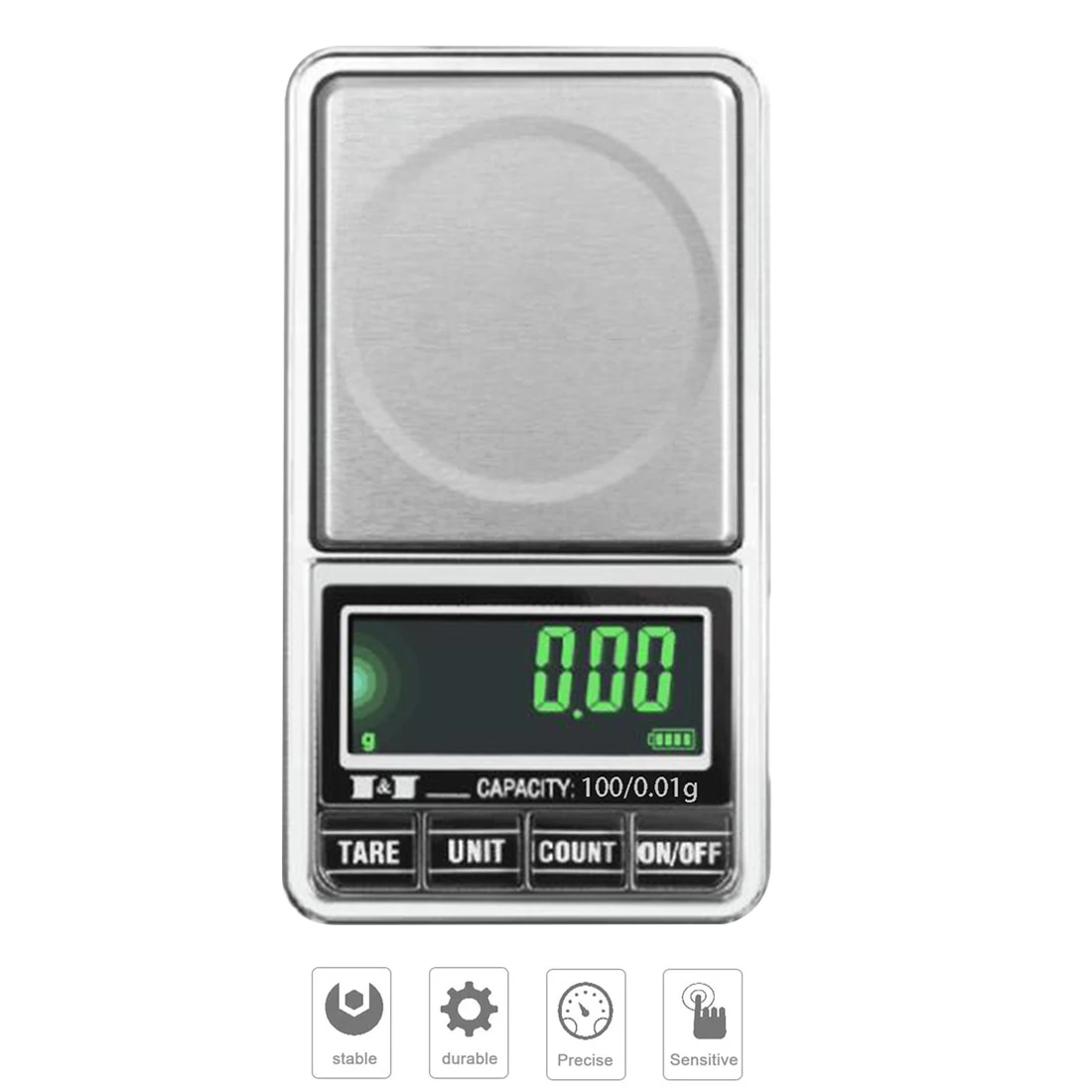 Электронные весы 0.01 компактные точные цифровые 100-600 г для золота украшений