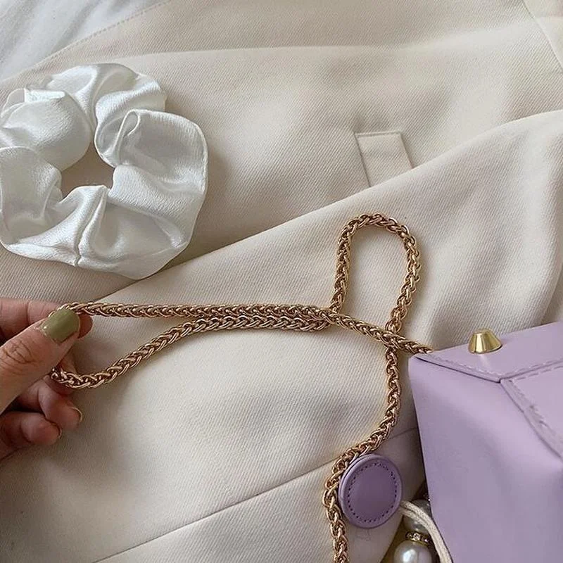 

Box Shape PU Leather Crossbody Bags For Women 2021 Drawstring Sweet Shoulder Handbags Female Travel Summer Cross Body Bag