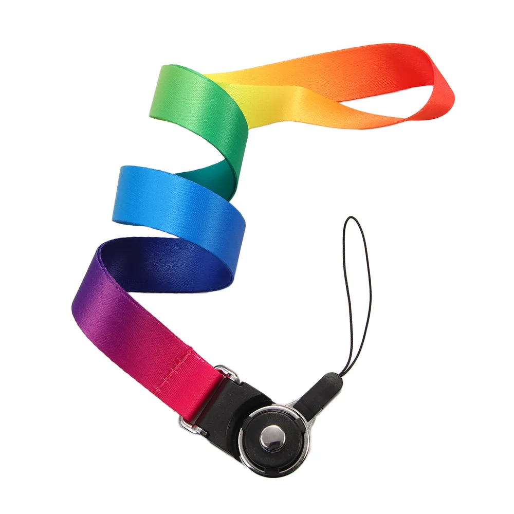 Длинные креативный с круглой пряжкой Съемный ремешок на шею для значков