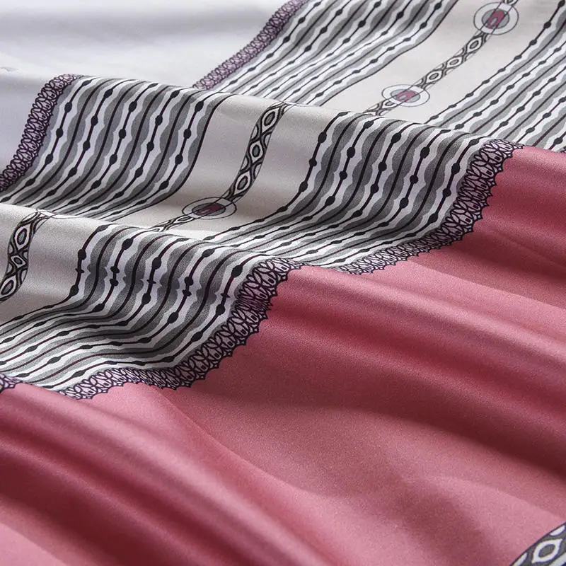 Комплект постельного белья высокой плотности 100S розовый домашний текстиль Audrey