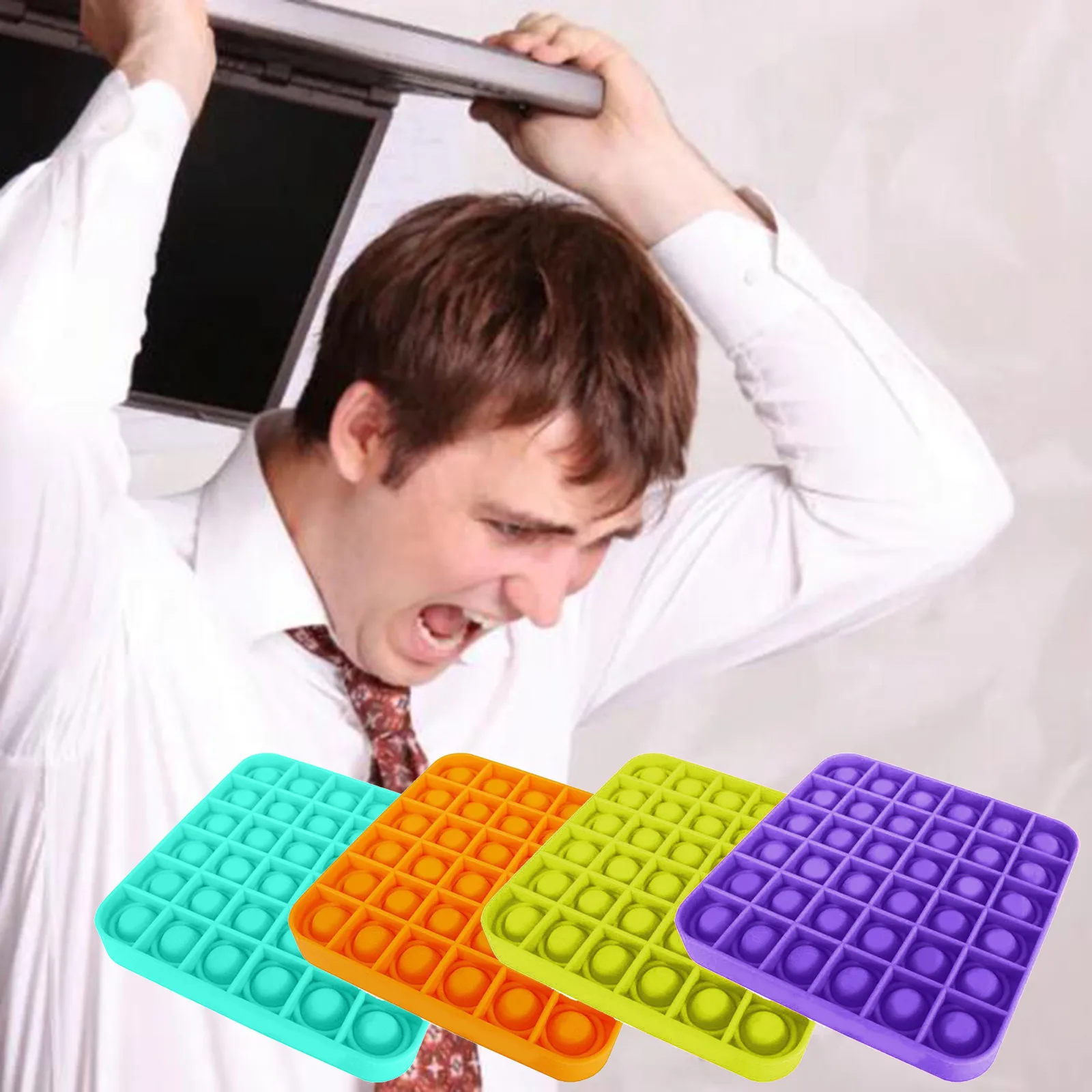 

Push Pops Bubble Sensory Toy Autism Needs Squishy Stress Reliever Toys Adult Kid Funny Anti-stress Pops It Fidget Reliver Stress