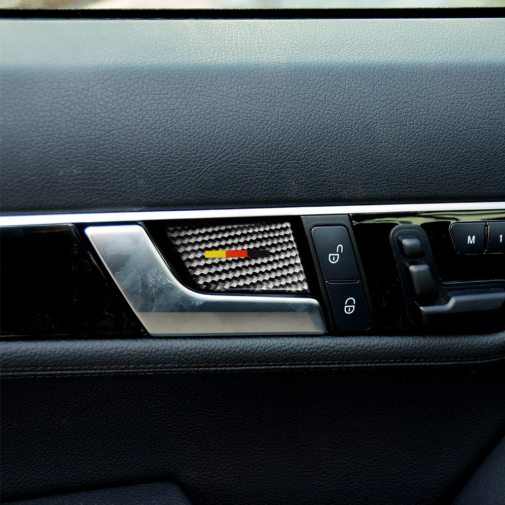 Upgrade Auto Decoration for Mercedes C Class E W204 W212 Car Interior Door Handle Bowl Cover Trim Stickers Accessories | Автомобили и