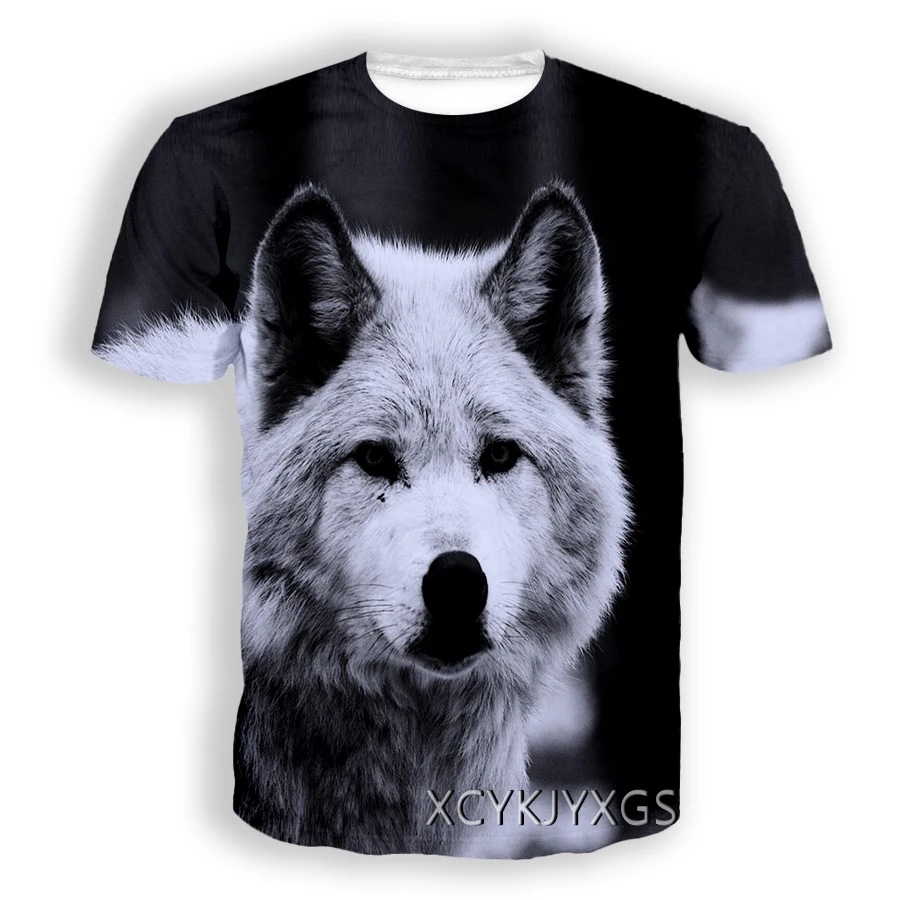Футболка Мужская/женская с 3D принтом волка в стиле хип хоп|Мужские футболки| |