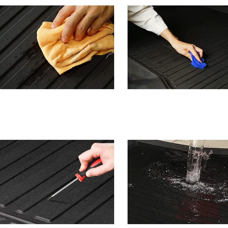 

XEILK Vehicle Rear Cargo Liner Trunk Tray Floor Mat for Audi Hatchback A3 2014-2019
