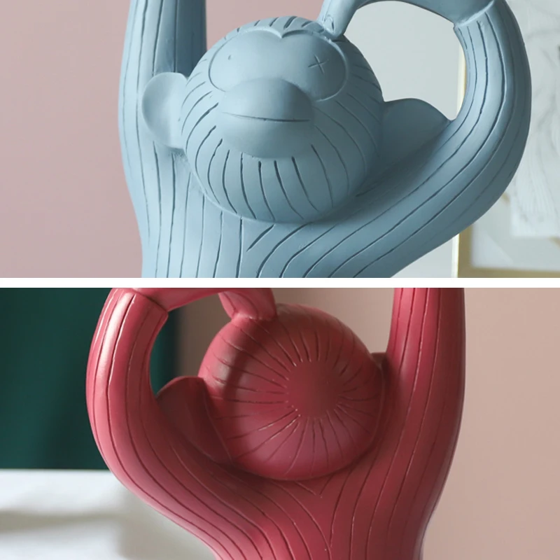 

Nordic Monkey Tray Ornaments Living Bed Room Porch Table Decoration Cosmetics Jewelry Storage Tray Home Decoration Accessories