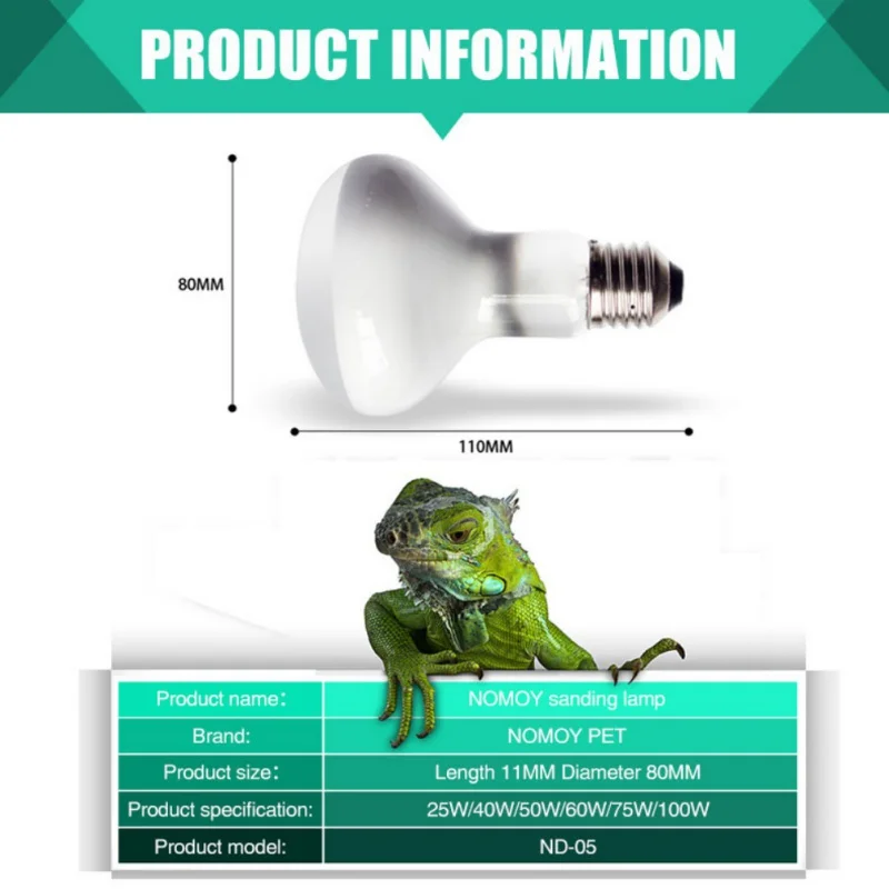 220V Reptile Light Bulb Heating Lamp Vivarium Terrarium Tortoise Turtle Snake Pet Temperature Controller | Дом и сад