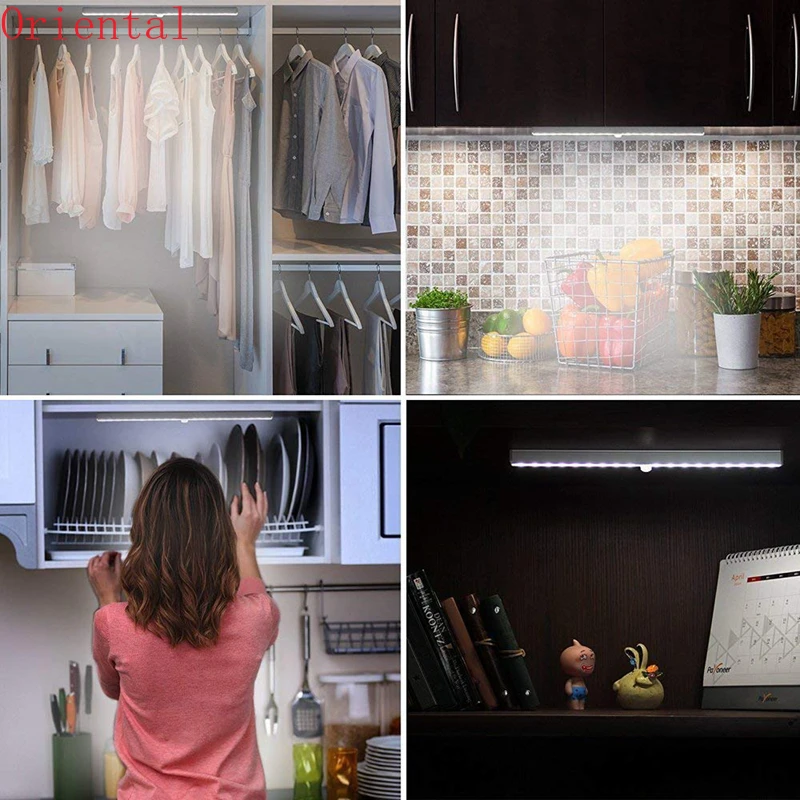 

Motion Sensor Light 20LED Night Light With Motion Sensor Closet Light Auto/On/Off Battery Power For Cabinet Wardrobe Kitchen