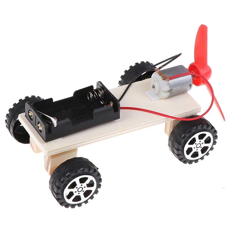 Educational Mini Model Early Learning Toy for Children Kids Funny DIY Electric Wind Car Assembled Puzzles Scientific Experiment | Игрушки и