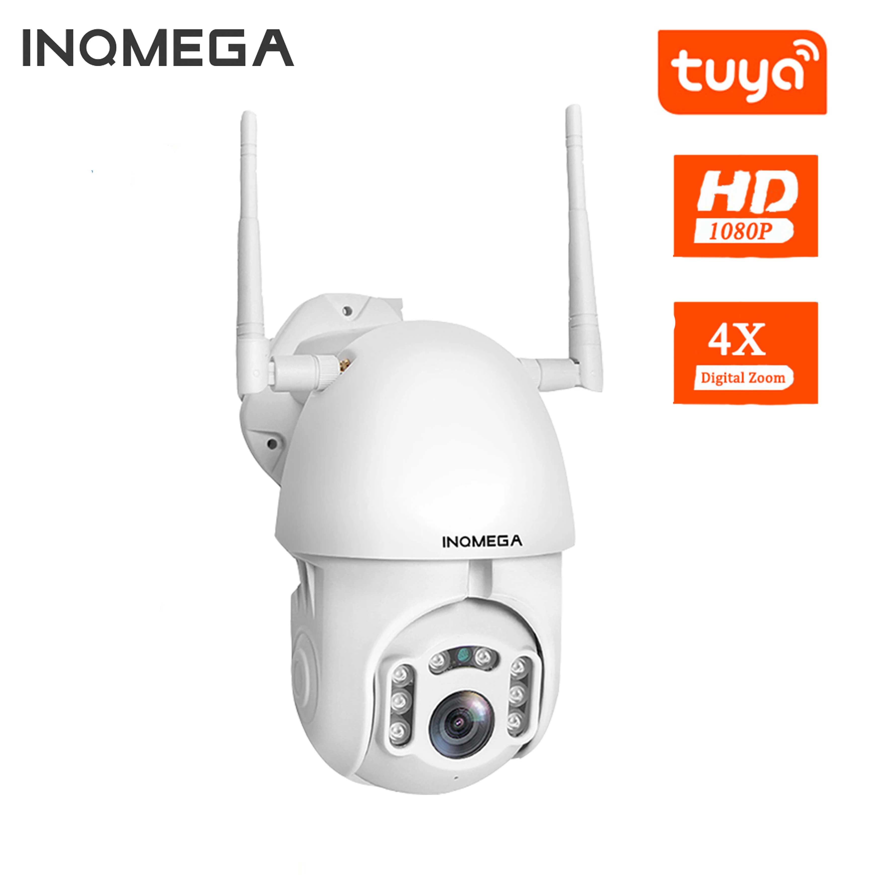 INQMEGA PTZ скоростная ip-камера 1080P WiFi Беспроводная купольная камера с автоматическим