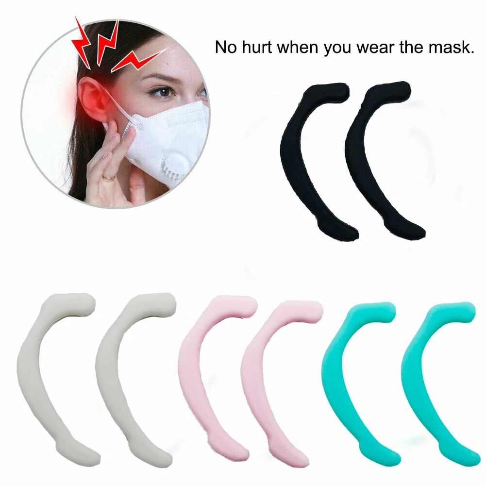 1 пара многоразовые анти боли Невидимая защита для ушей маска лица ушные ручки
