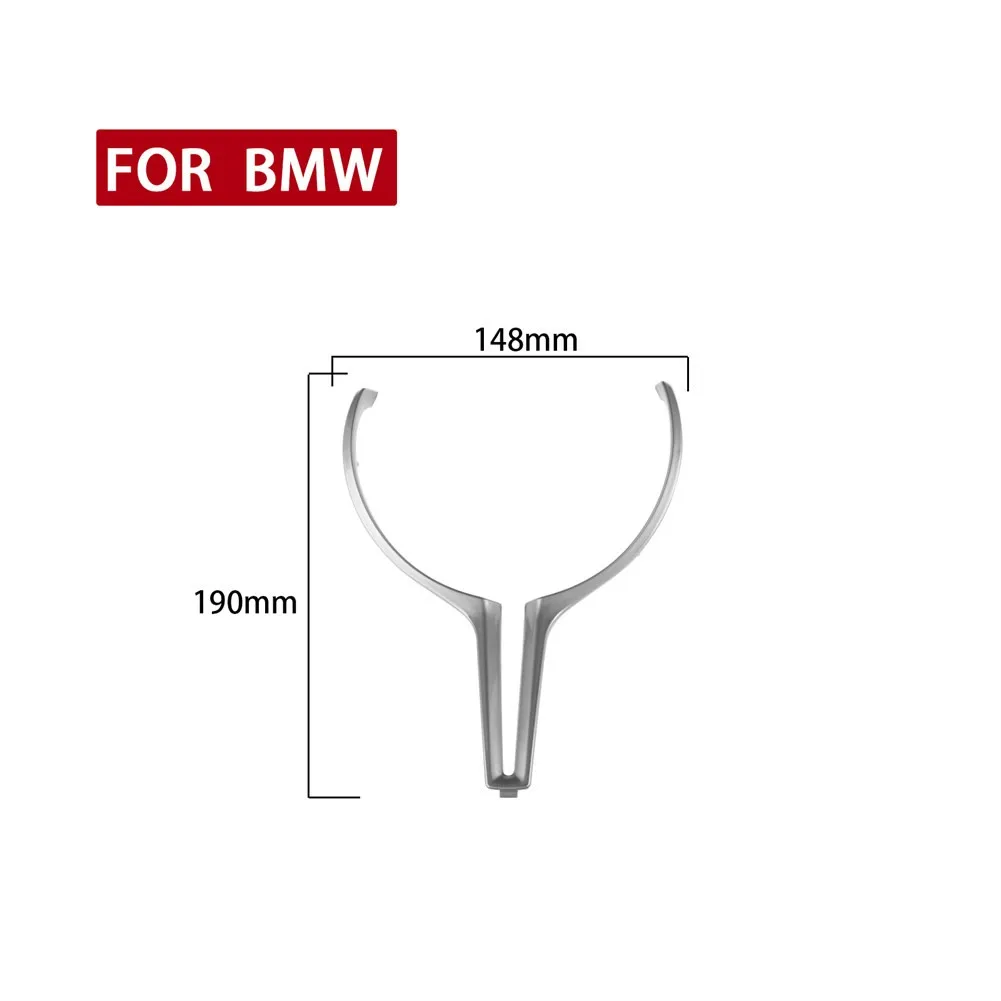 

1pc Car Steering Wheel Trim Cover Sticker Case Décor Silver Car Styling Trim Accessories Fit For BMW M F87 F80 F10 X5 X6 M