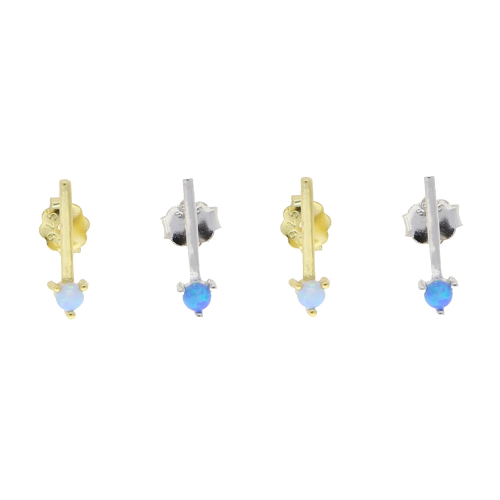 Модные ювелирные изделия разных цветов огненный опал серьги 925 Серебро Бар