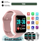 Спортивные Смарт-часы Bluetooth Y68, мужские и женские наручные часы для фитнеса с функцией измерения кровяного давления и сердечного ритма, цифровые часы для детей