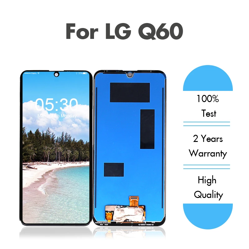 Для LG Q60 ЖК дисплей + кодирующий преобразователь сенсорного экрана в сборе для Q6