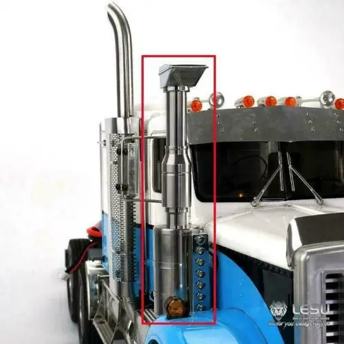 LESU Металлический воздушный фильтр светодиодный дневной свет 1/14 RC DIY Tamiya King Hauler