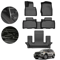 car floor mats for ford explorer 2020 tpe foot pad 7 seat all weather waterproof anti slip auto decoration 4pcsset